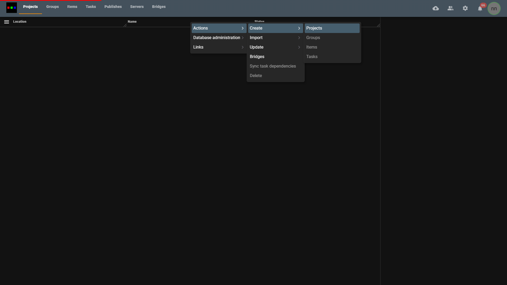 Create Project Step 1